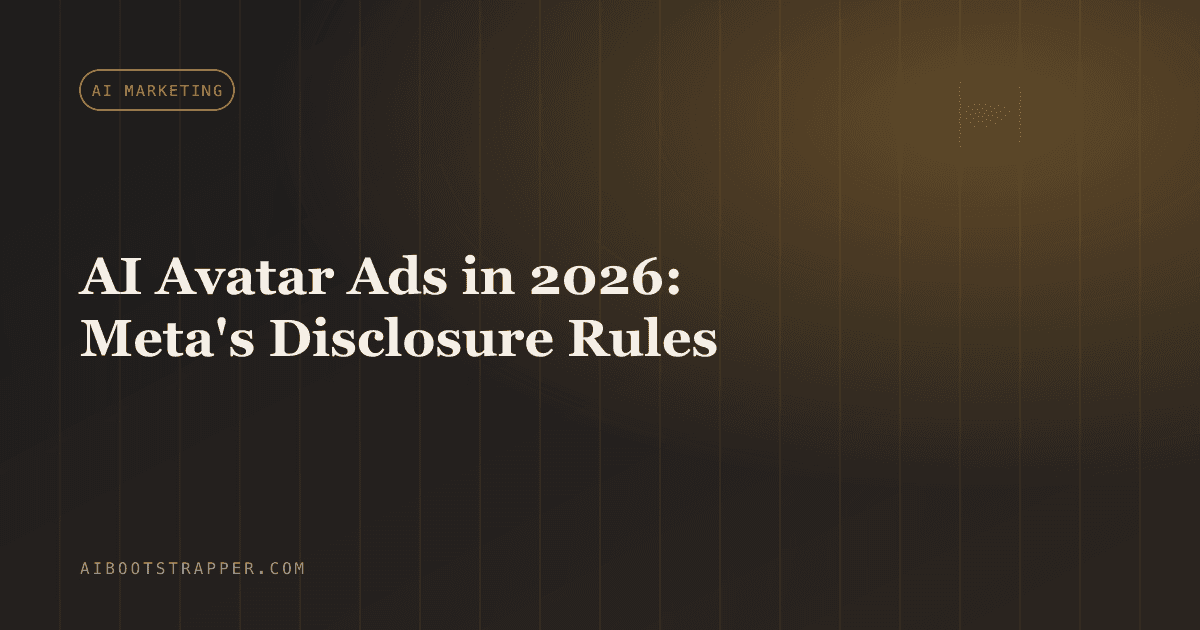 AI Avatar Ads in 2026: What Meta's AI-Content Disclosure Rules Actually Require