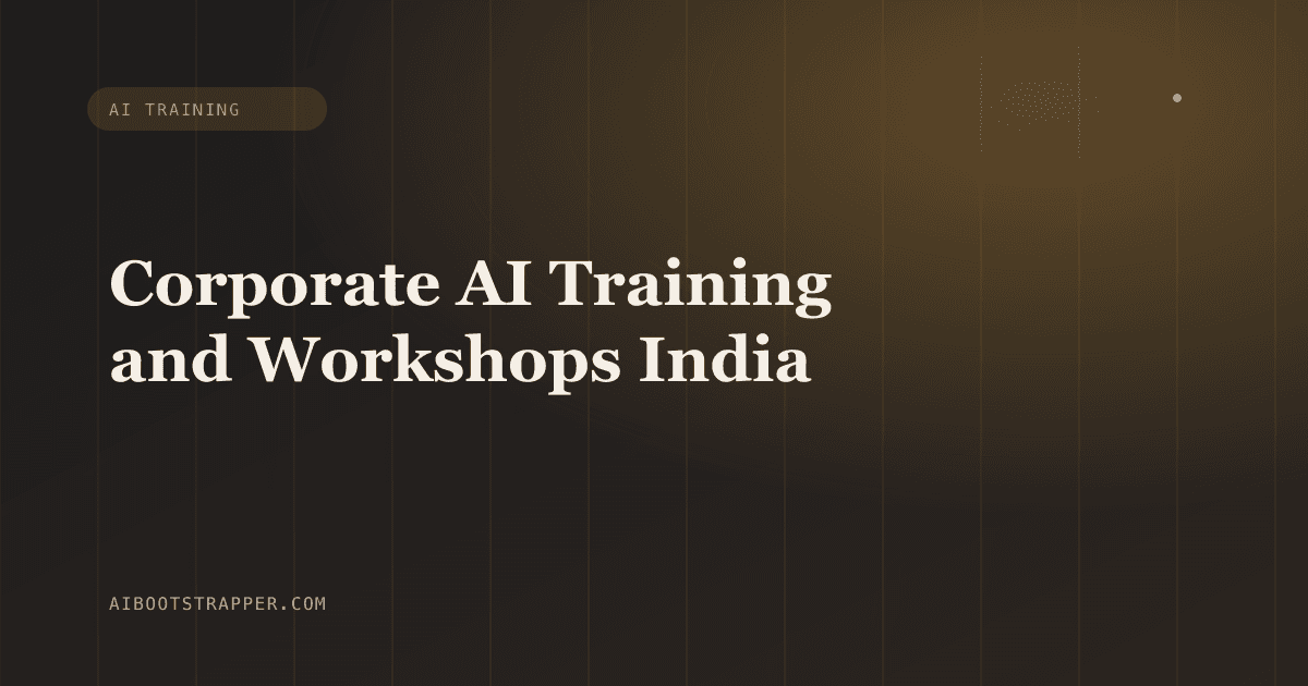 Corporate AI Training and Workshops in India: What Actually Gets Teams Using AI